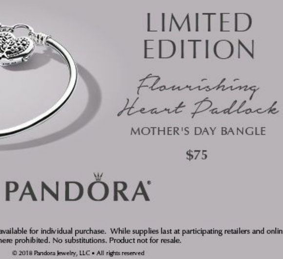 Pandora flourishing heart padlock - Picture 6 of 6
